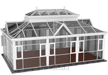 सभी मौसमों में आधुनिक सनरूम एक्सटेंशन एनक्लोजर निर्माण तिरछा छत