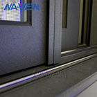 ग्वांगडोंग NAVIEW आवासीय एल्यूमीनियम डबल घुटा हुआ काला एल्यूमीनियम फ्रेम फिसलने खिड़की आपूर्तिकर्ता