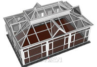 सभी मौसमों में आधुनिक सनरूम एक्सटेंशन एनक्लोजर निर्माण तिरछा छत आपूर्तिकर्ता