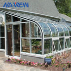 चार सीज़न पोर्च परिवर्धन आधुनिक सनरूम जोड़ टुकड़े टुकड़े करना ग्लास छत आपूर्तिकर्ता