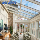 चार सीज़न पोर्च परिवर्धन आधुनिक सनरूम जोड़ टुकड़े टुकड़े करना ग्लास छत आपूर्तिकर्ता